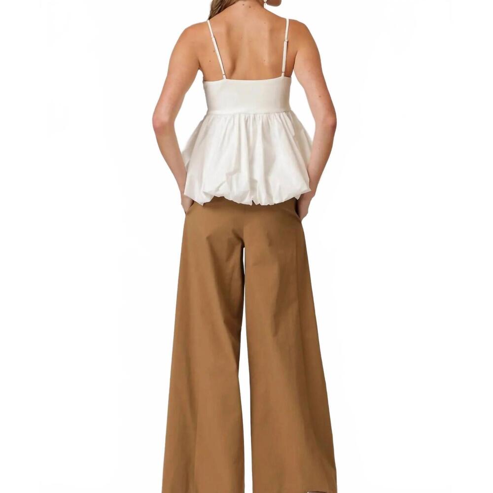NEW LINE AND DOT wesley mix-media top in ecru - Picture 6 of 6